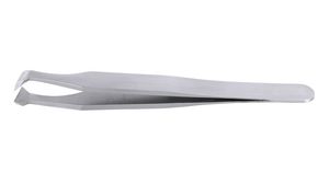 Tweezers, Wide Blade Precision Carbon Steel Angled / Cutting 115mm